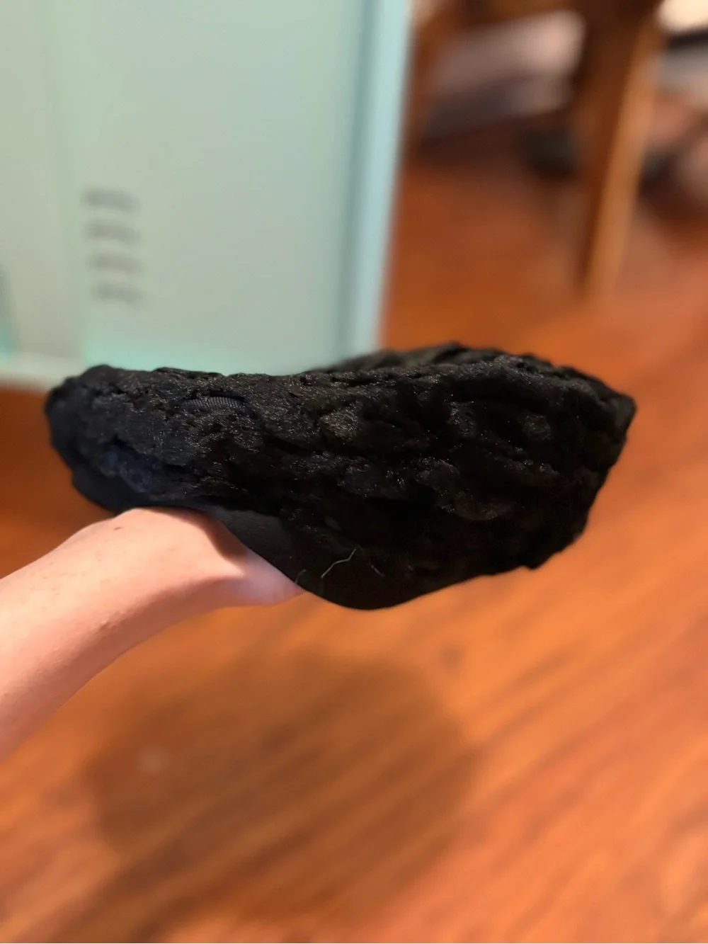 Vintage Black Textured Knit Beret - Picture 7 of 7
